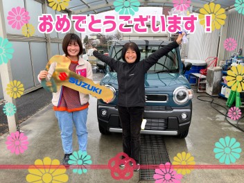 ハスラーのご納車おめでとうございます！